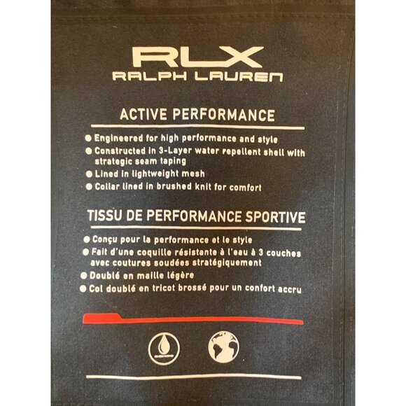 RLX Ralph Lauren Mens Orange Active Performance Jacket Size L RJ10625 GUC - Picture 12 of 16